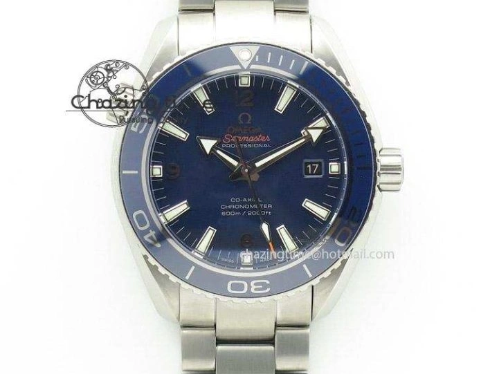 0816 Flexible Seamaster 300M SS OMF 1:1 Best Edition Black Dial Matt Black Ceramic Bezel On SS Bracelet A 8147